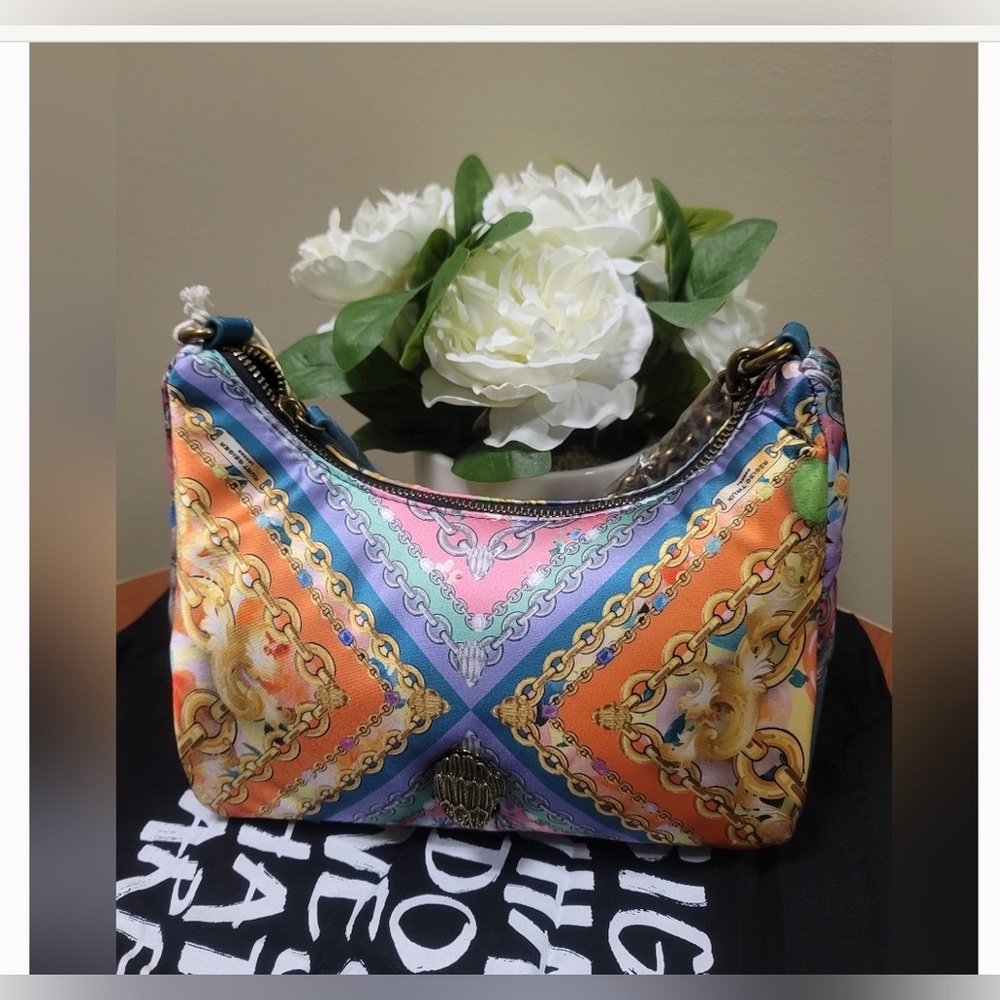 Kurt Geiger London Scarf Print Nylon Shoulder/Crossbody Bag